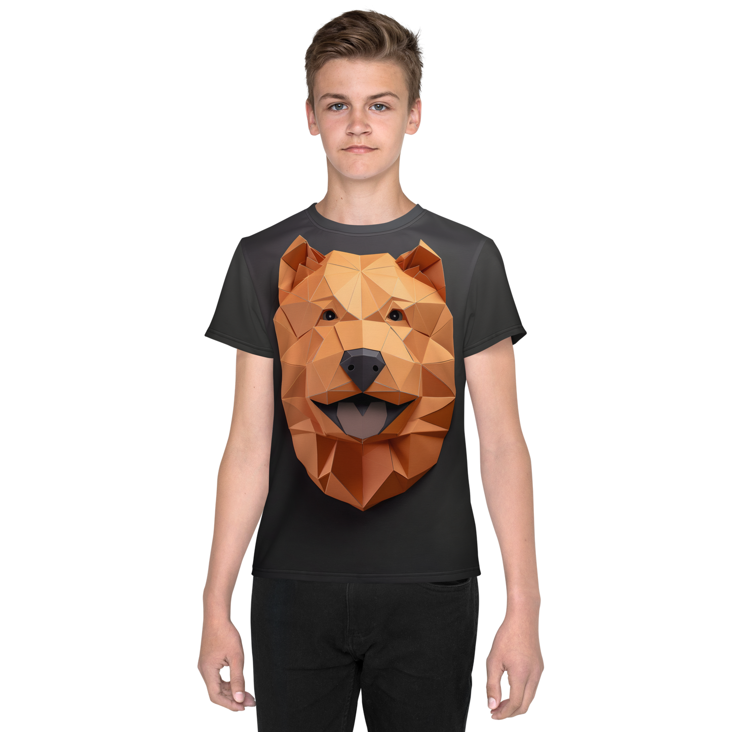 Teddy Chow - Youth crew neck t-shirt - Bark to Front Collection