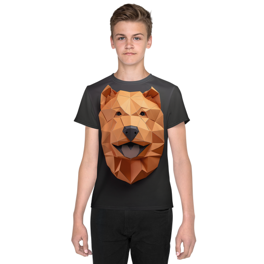 Teddy Chow - Youth crew neck t-shirt - Bark to Front Collection