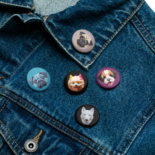 Plucky Paw Badge Pack - Set of pin buttons