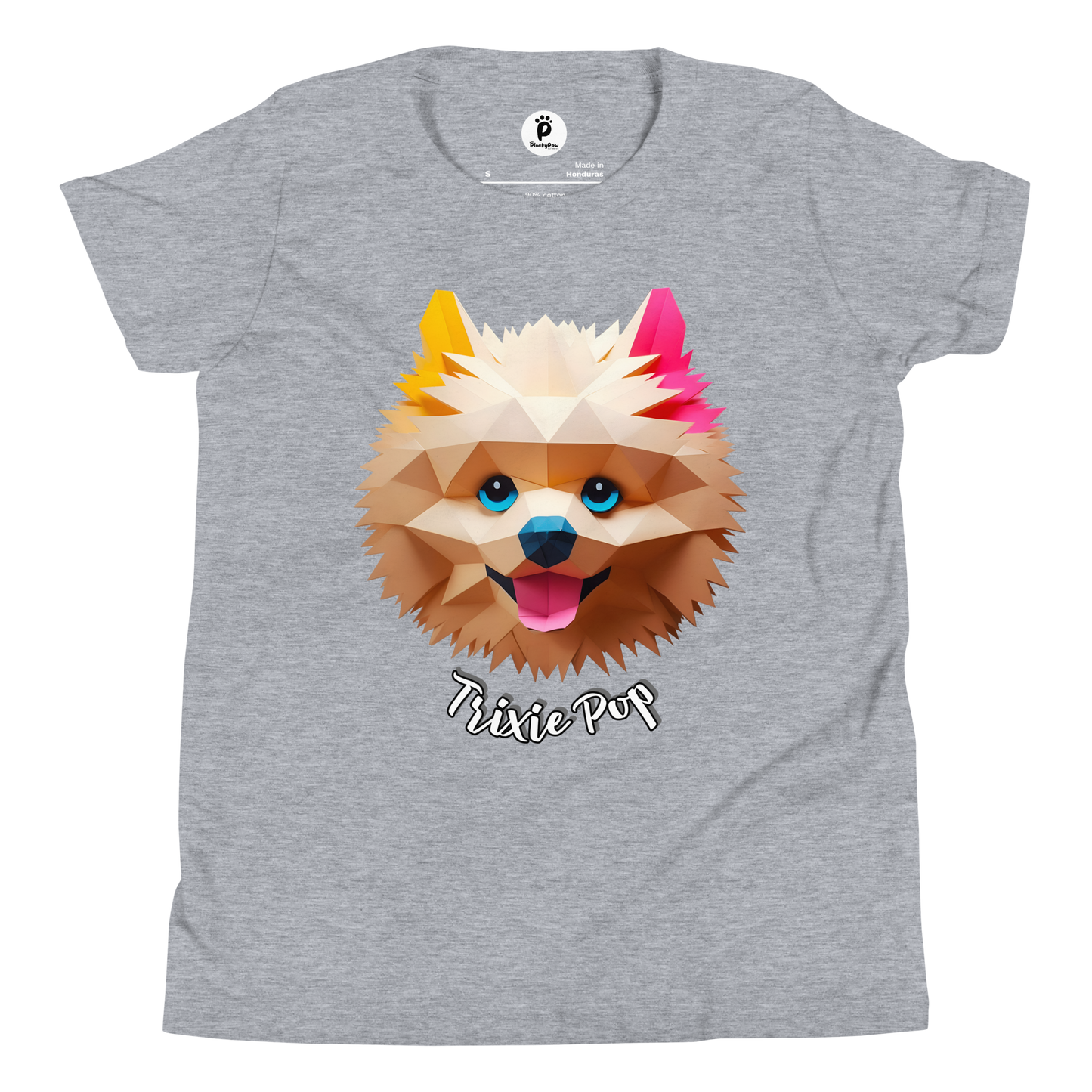 Trixie Pop - Youth Short Sleeve T-Shirt - Pups Rock Collection