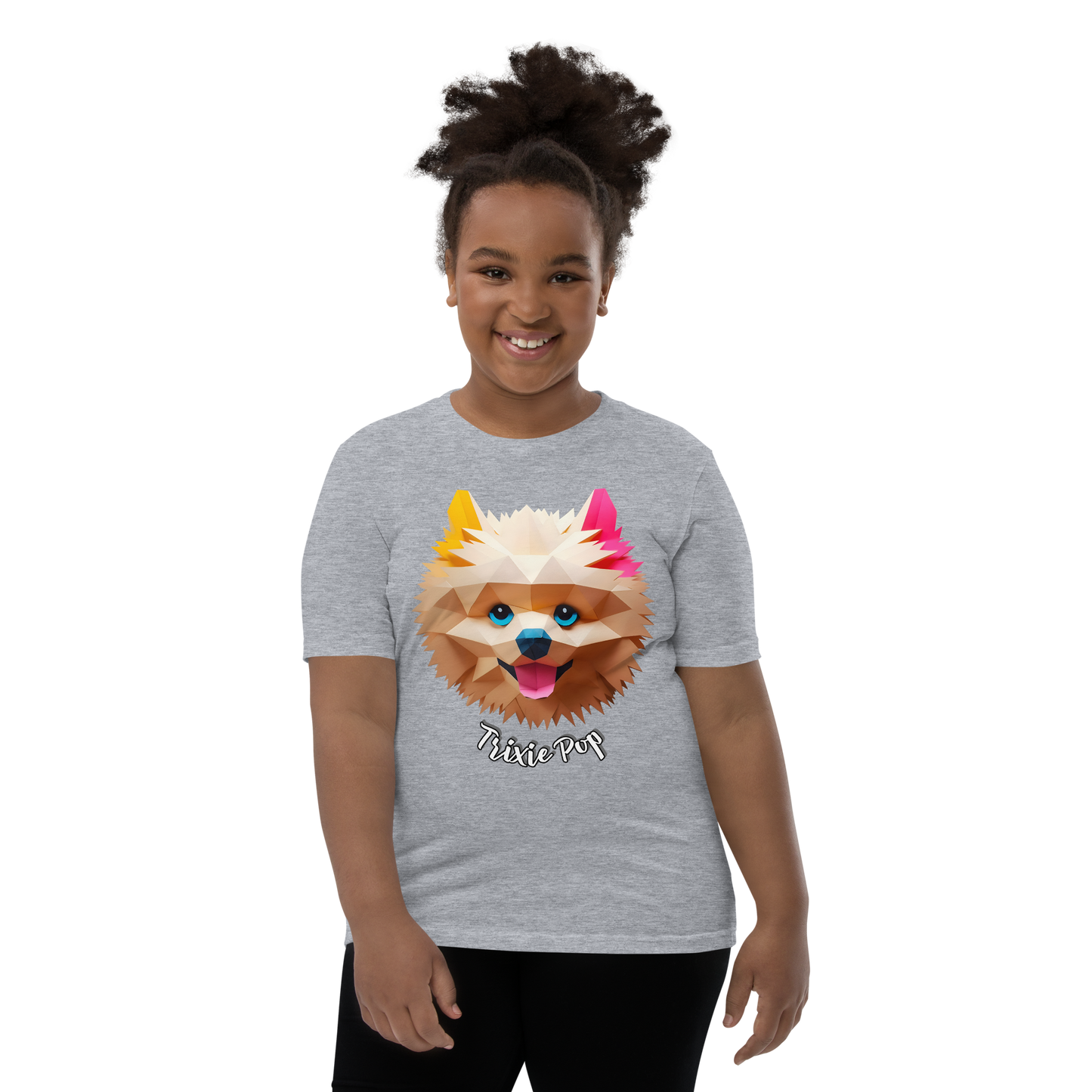 Trixie Pop - Youth Short Sleeve T-Shirt - Pups Rock Collection