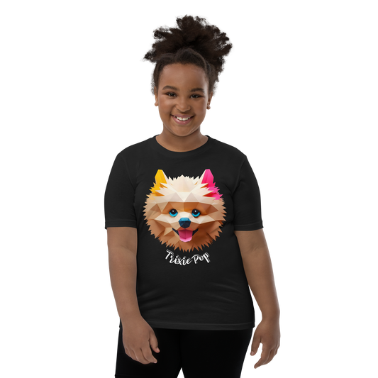 Trixie Pop - Youth Short Sleeve T-Shirt - Pups Rock Collection