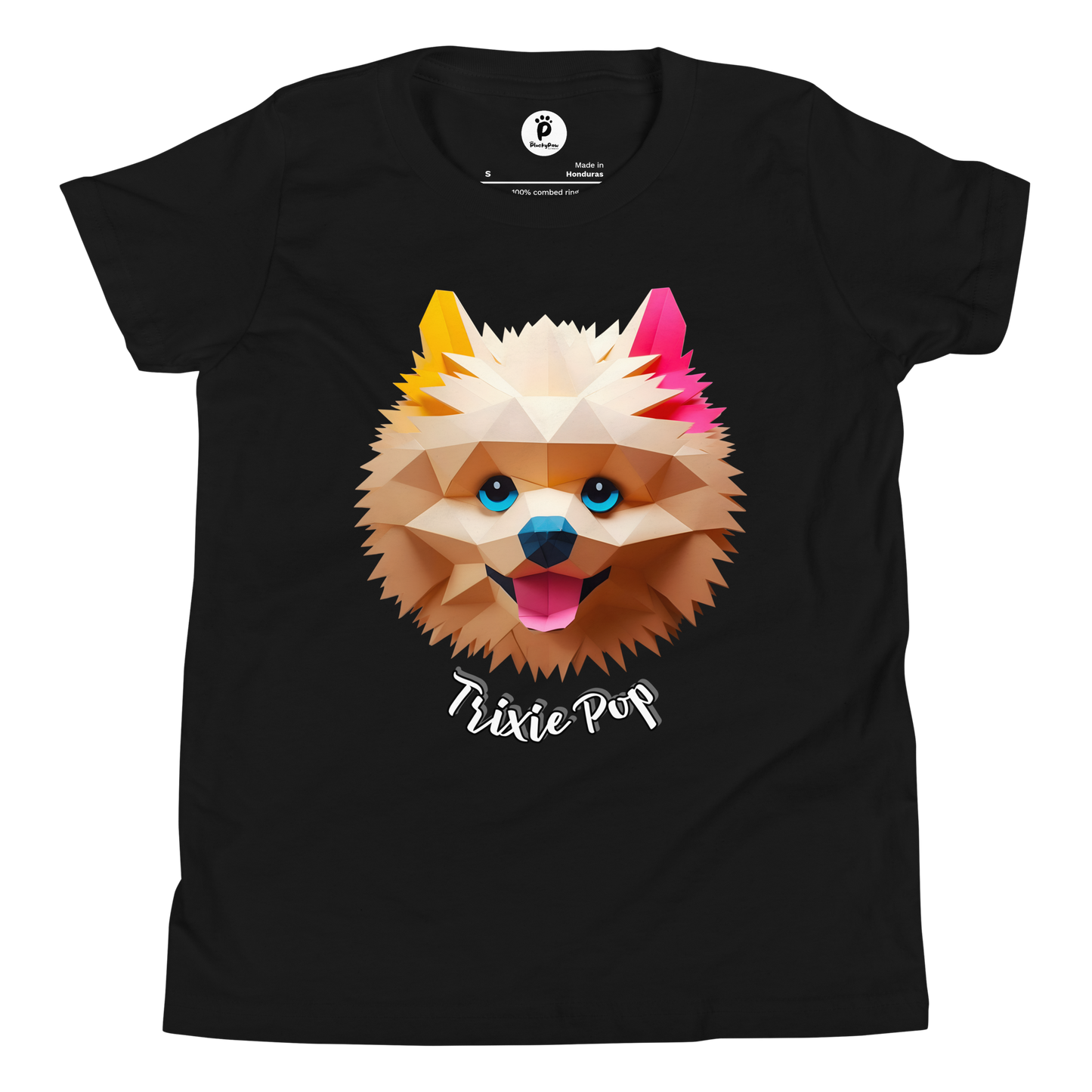 Trixie Pop - Youth Short Sleeve T-Shirt - Pups Rock Collection