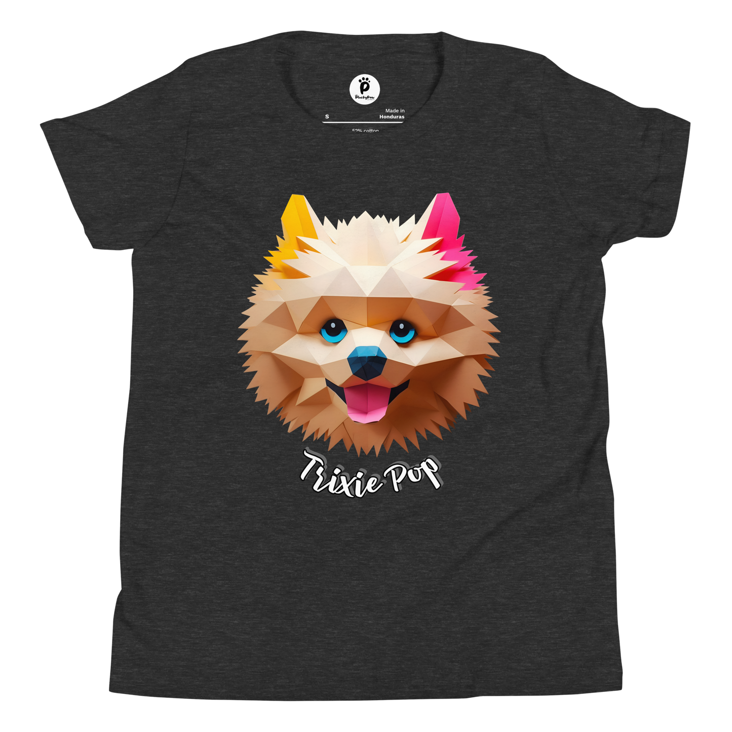 Trixie Pop - Youth Short Sleeve T-Shirt - Pups Rock Collection