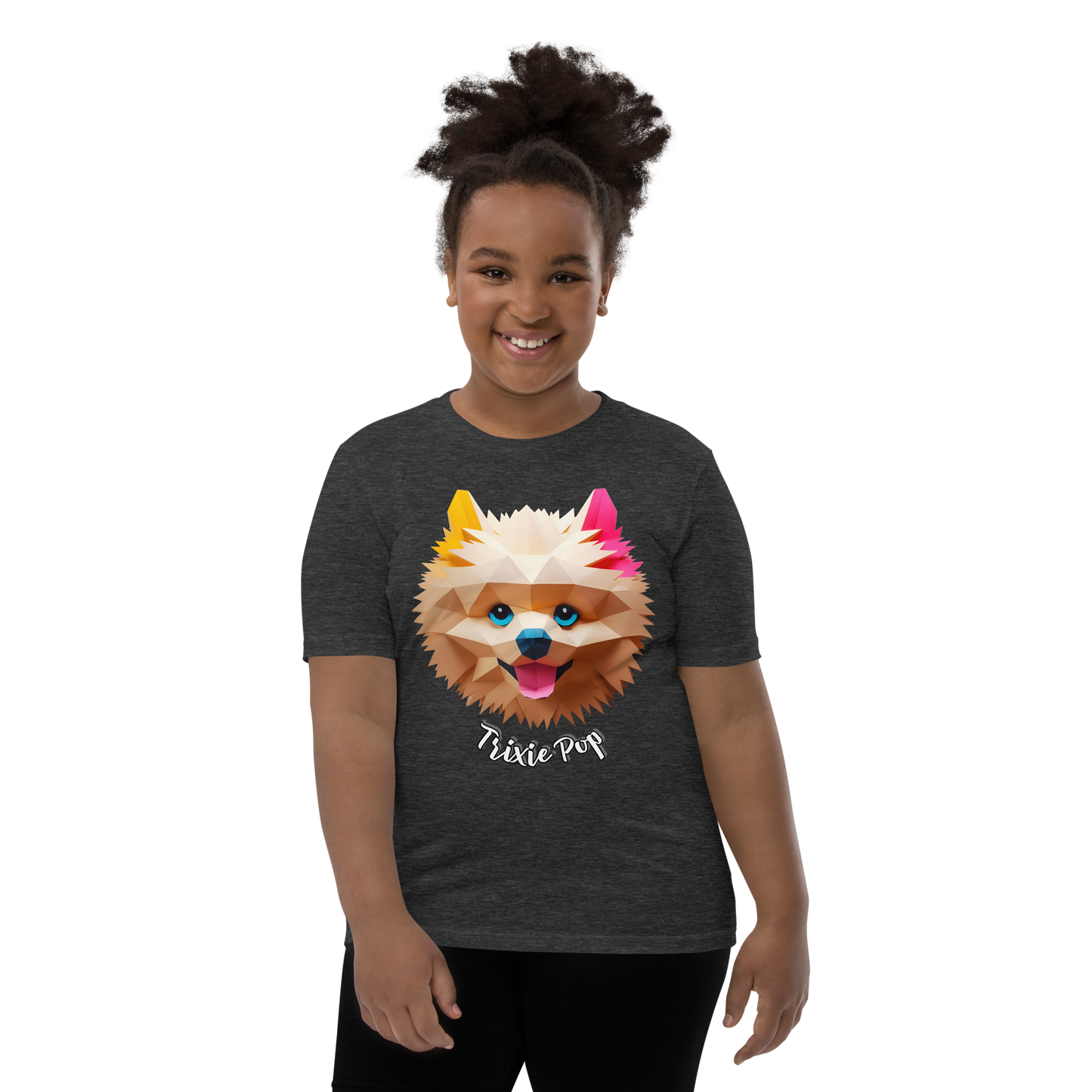 Trixie Pop - Youth Short Sleeve T-Shirt - Pups Rock Collection