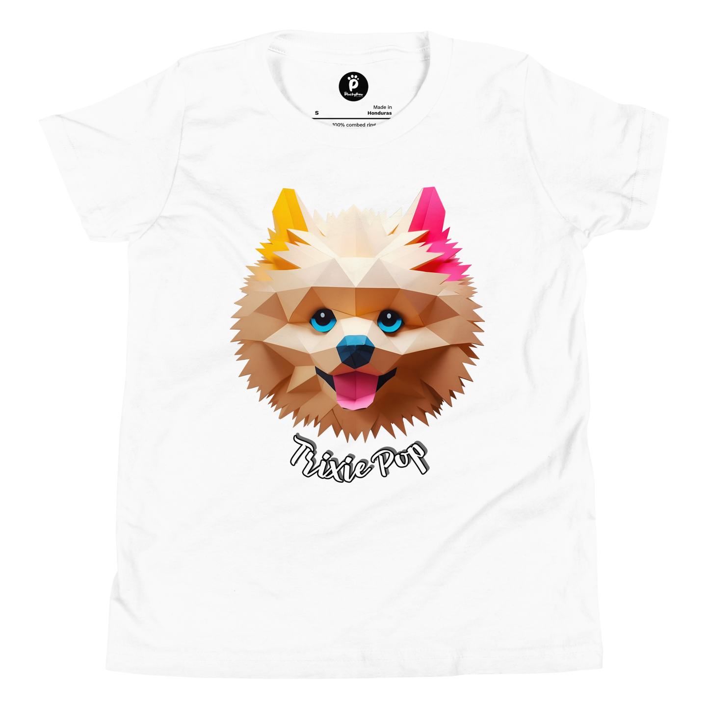 Trixie Pop - Youth Short Sleeve T-Shirt - Pups Rock Collection