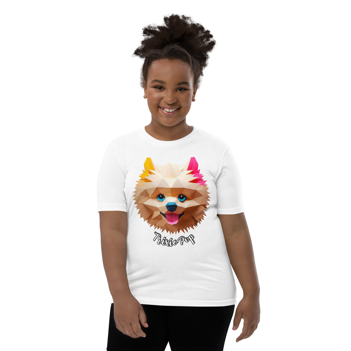 Trixie Pop - Youth Short Sleeve T-Shirt - Pups Rock Collection